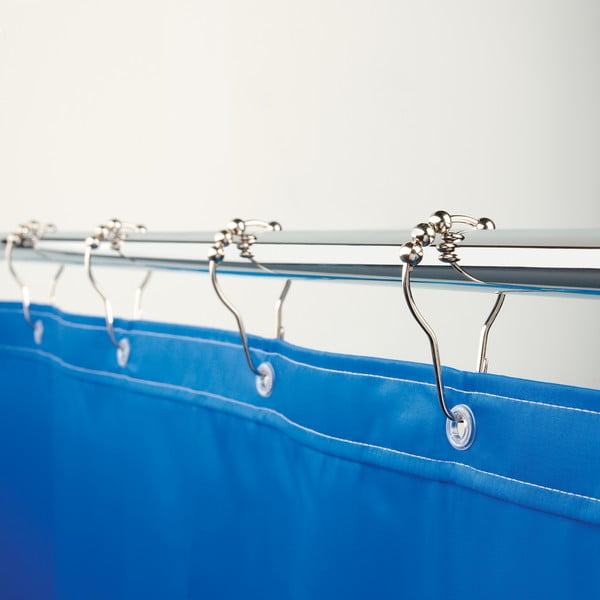 Kavlji za tuš zaveso v kompletu 12 ks v sijajno srebrni barvi 3,5 cm Anello – Spirella-image-4