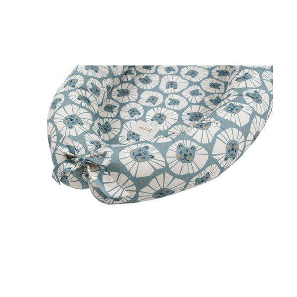 Modro gnezdo za dojenčka Denim Lions - Malomi Kids-image-2