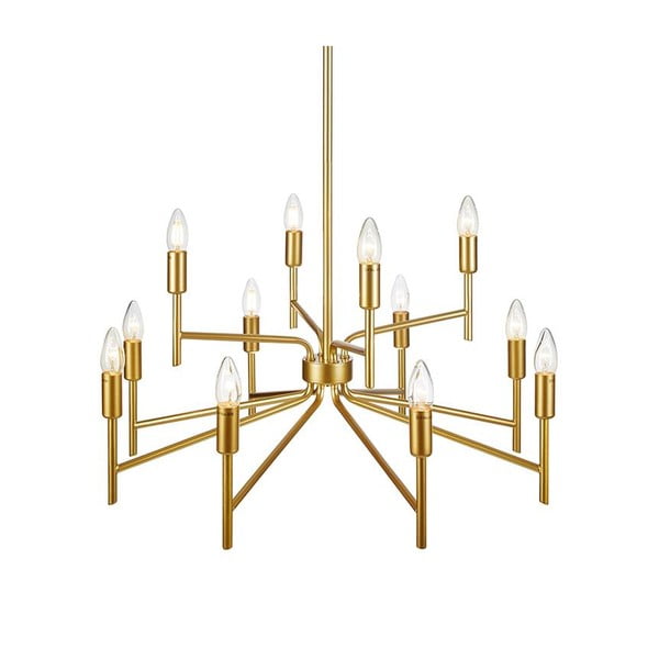 Dvanajsterna viseča svetilka v zlati barvi Markslöjd Regent-image-3