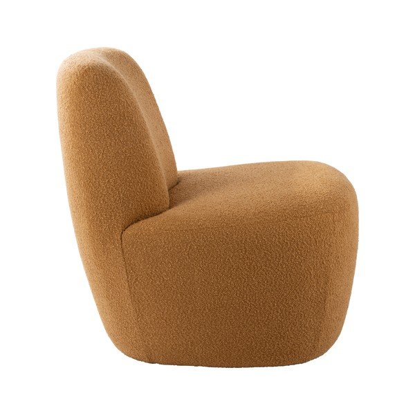 Rumen fotelj iz tkanine bouclé Ada – Leitmotiv-image-3