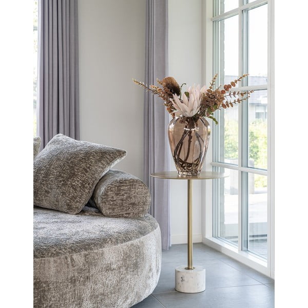 Kovinska okrogla stranska mizica ø 41 cm Lecco – House Nordic-image-1