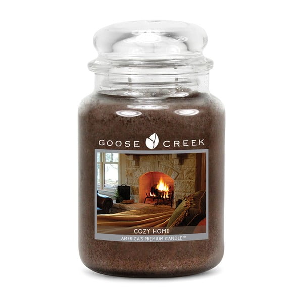 Dišeča sveča v steklenem kozarcu Goose Creek Cozy Home, 150 ur gorenja