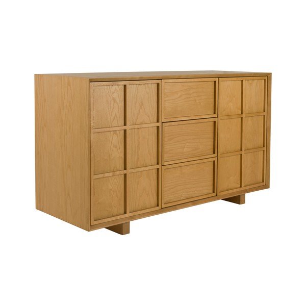 Komoda iz masivnega jesena v naravni barvi 120x70x45 cm Raster – Zuiver-image-2