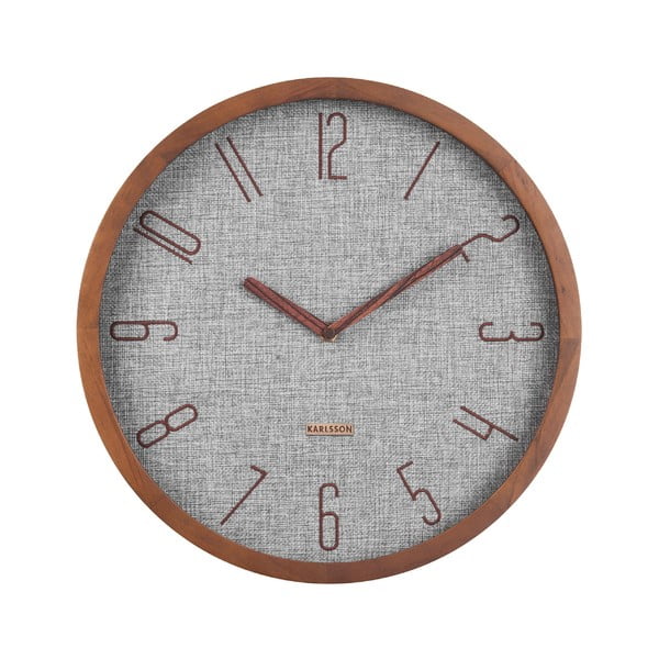 Grey Karlsson Stenska ura na platnu, ø 35 cm