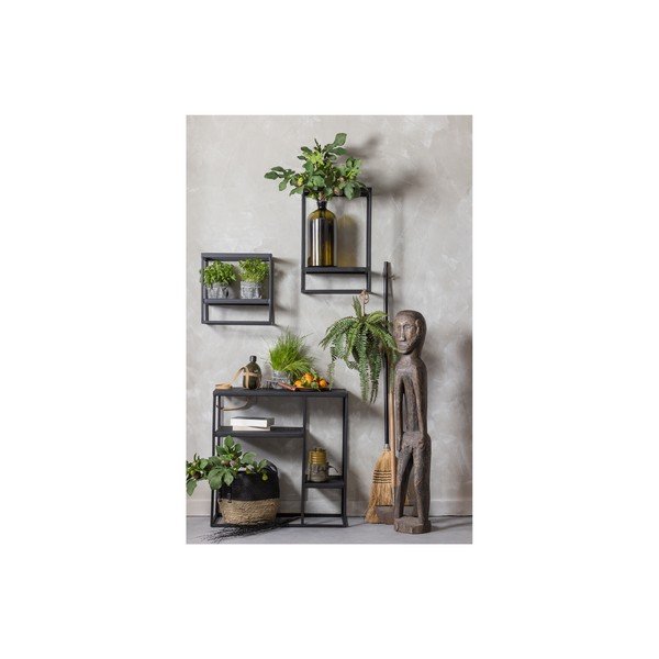 Črna kovinska stenska polica 40x60 cm Febe - WOOOD-image-4