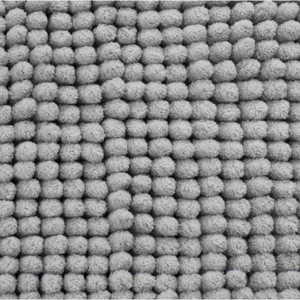 Siva kopalniška preproga 50x80 cm Bobble – Catherine Lansfield-image-3