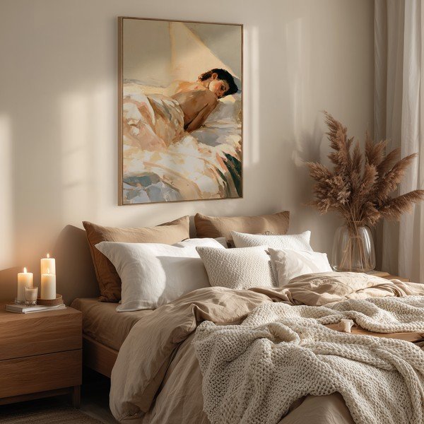 Tiskana slika z okvirjem/na platnu 70x100 cm Dreamy Rays – Styler-image-3