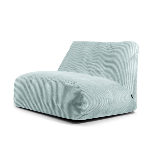 Mentolno zelena vreča za sedenje iz rebrastega žameta Sofa Tube – SLOWDOWN