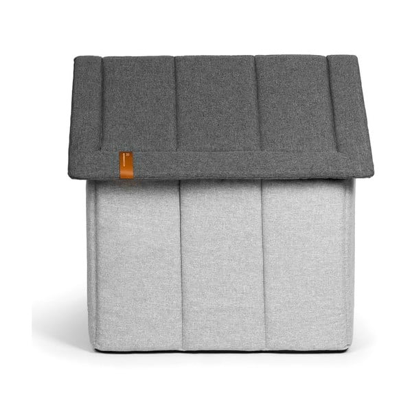 Svetlo siva pasja hiška 52x53 cm Home XL - Rexproduct-image-2