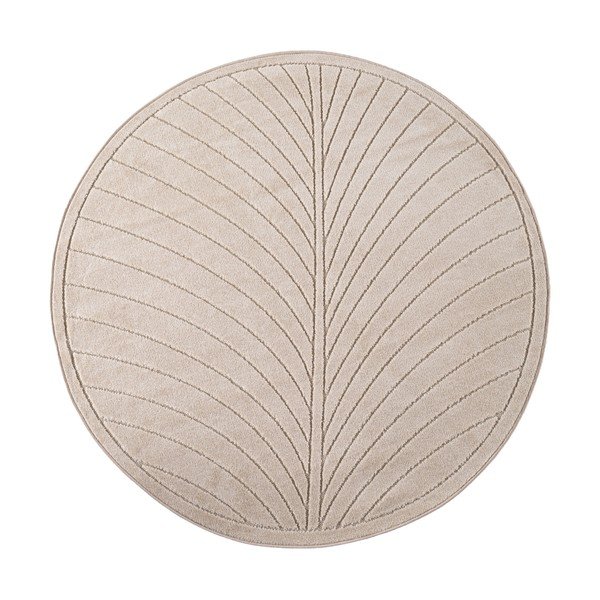 Bež okrogla notranja in zunanja preproga ø 80 cm Nova 1204 – Ayyildiz Carpets
