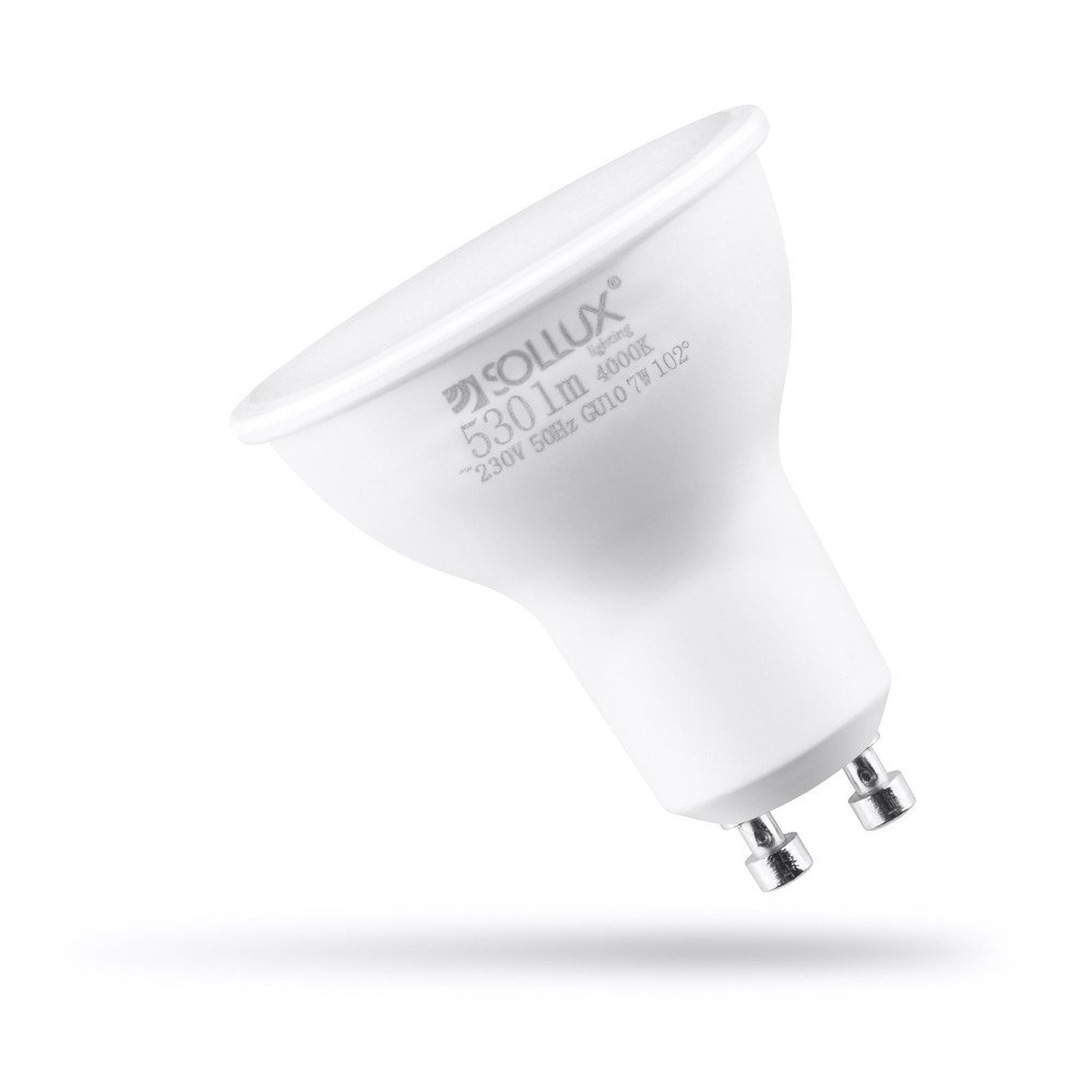 Nevtralna LED žarnica z žarnico GU10, 7 W