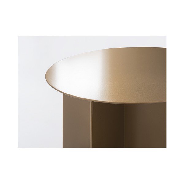 Konferenčna miza v zlati barvi Custom Form Oli, ⌀ 50 cm-image-3