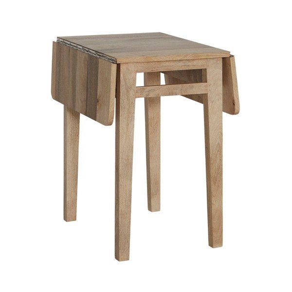 Raztegljiva jedilna miza z dodatno ploščo iz masivnega manga 43,5x60 cm Derri – Ellos Home-image-4