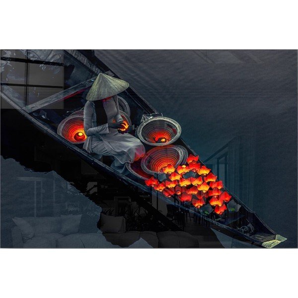 Steklena slika 100x70 cm China – Wallity