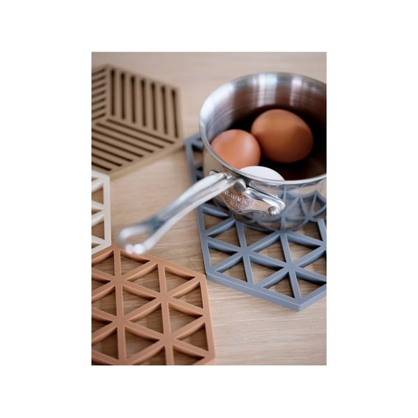 Črna silikonska podloga za vroče lonce Zone Triangles-image-4