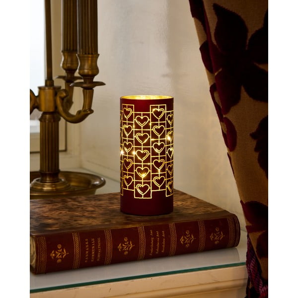 Bordo rdeča svetlobna dekoracija ø 7 cm Frida – Sirius-image-2