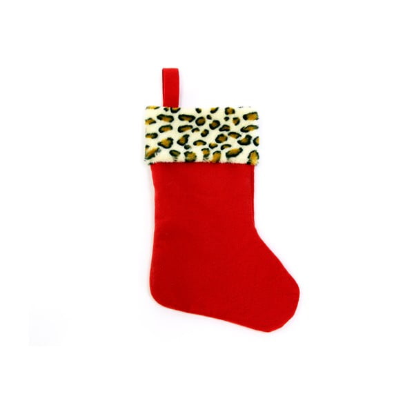 Rdeča božična dekoracija v obliki nogavice Unimasa