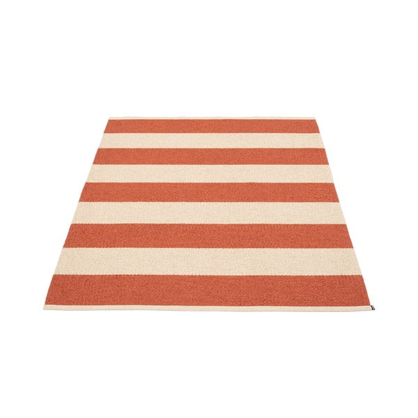 Opečnato oranžna/kremno bela notranja in zunanja preproga 140x180 cm Bob Brick – Pappelina