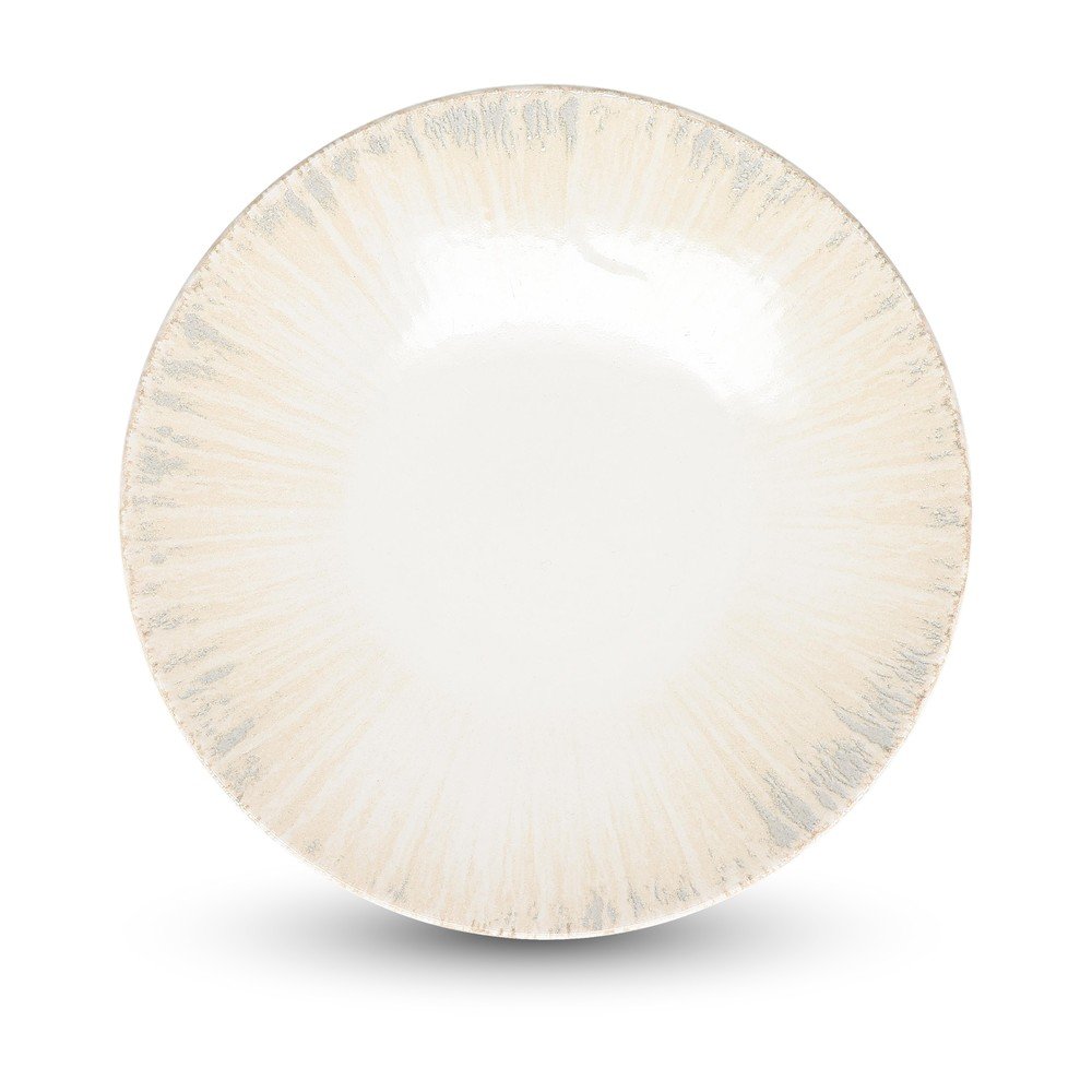 Svetlo siv porcelanast krožnik ø 25 cm Nuance