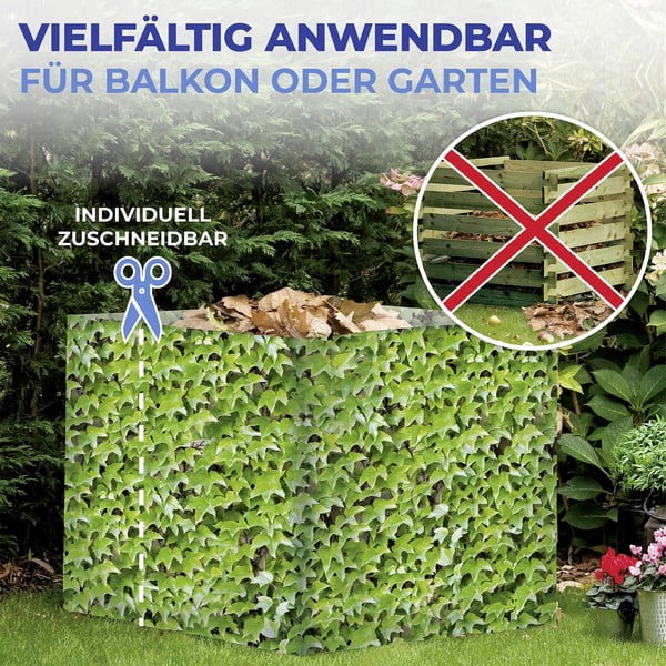 Zelen plastičen balkonski zastor 500x85 cm Wilder Wein – Maximex-image-1