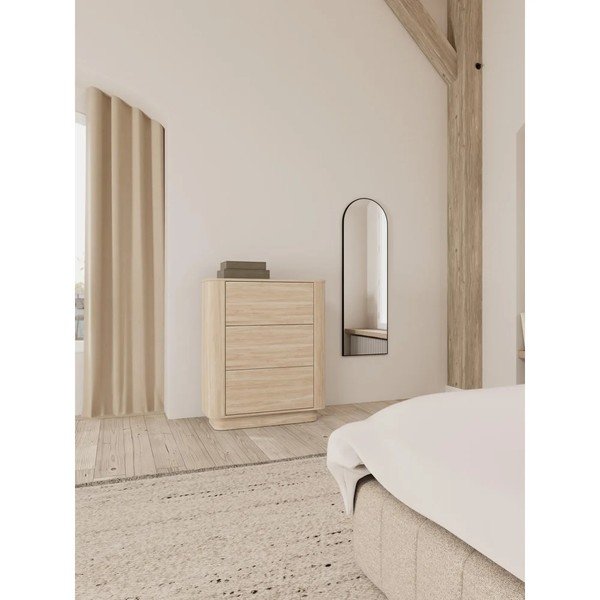 Komoda v hrastovem dekorju v svetli naravni barvi 90x107x40 cm Atmore – Actona-image-1