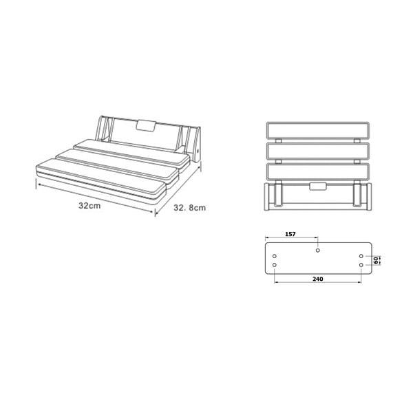 Stol za tuširanje Aqualine Handicap – Sapho-image-1
