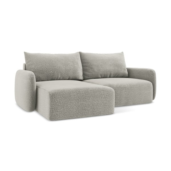 Svetlo siva raztegljiva/s prostorom za shranjevanje kotna sedežna garnitura (levi kot) Kalena – Makamii-image-1