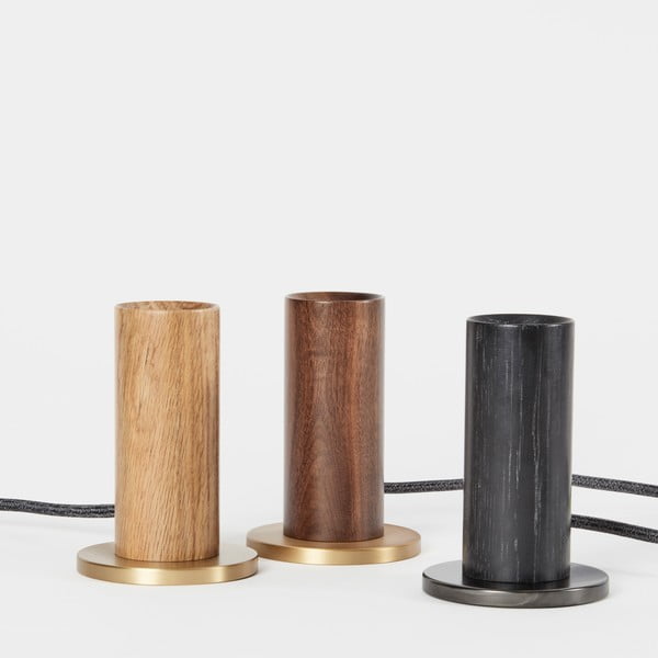 Črna namizna svetilka (višina 12,5 cm) Knuckle – tala-image-2