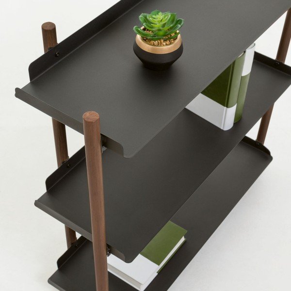Nizek črn regal Kave Home Magal-image-1