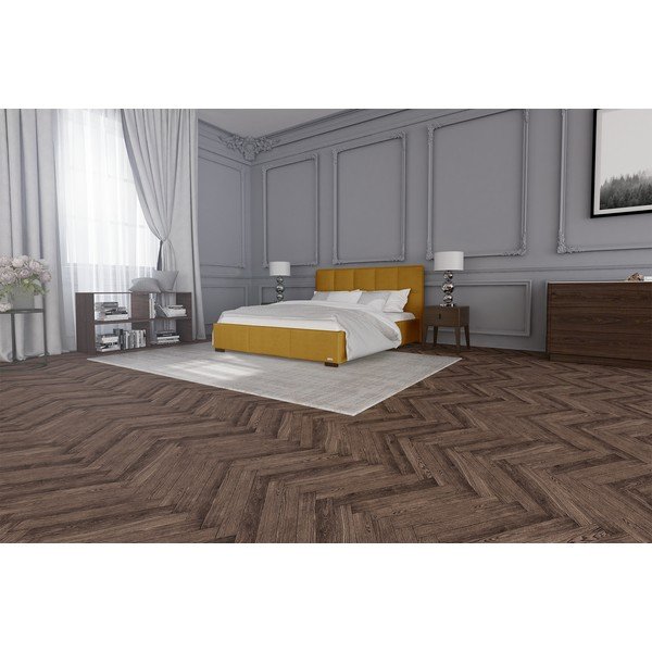 Oranžna zakonska postelja Guy Laroche Home Allure, 160 x 200 cm-image-3