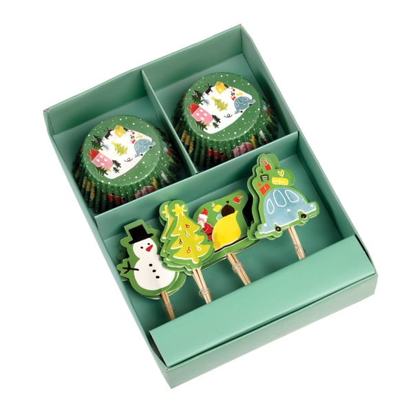 Rex London Wonderland Komplet za peko muffinov z božično tematiko-image-1