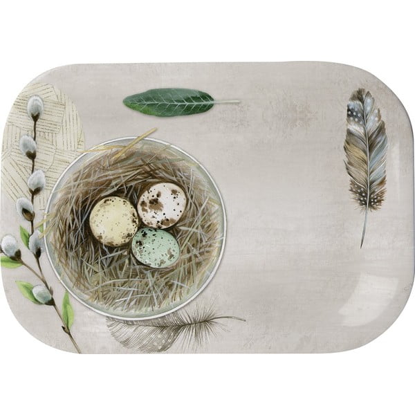 Servirni pladenj 20,5x14,5 cm Eggs and Feathers - IHR
