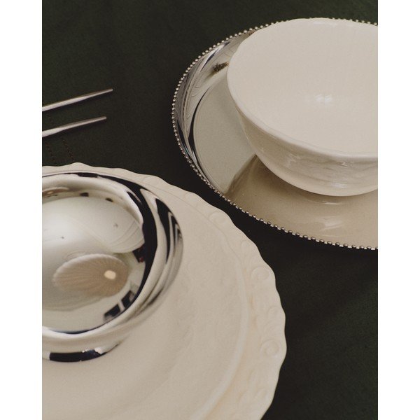 Skledice v kompletu 2 ks za serviranje iz nerjavečega jekla v srebrni barvi Nirela – Kave Home-image-2