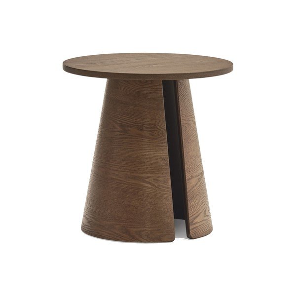 Okrogla stranska mizica v jesenovem dekorju ø 50 cm Cep – Teulat-image-1