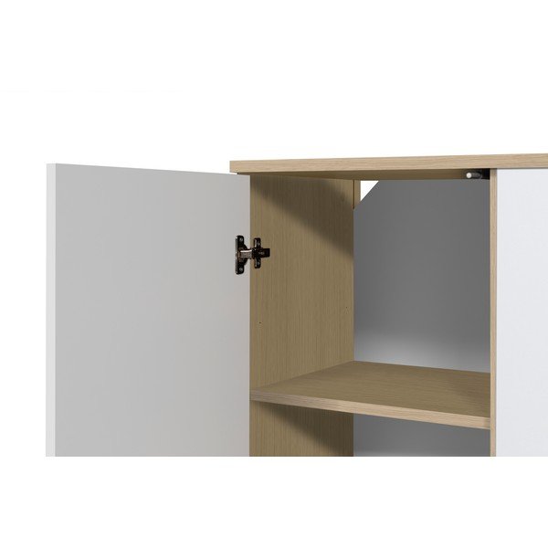 Bela komoda TemaHome Albi, širine 190 cm-image-1