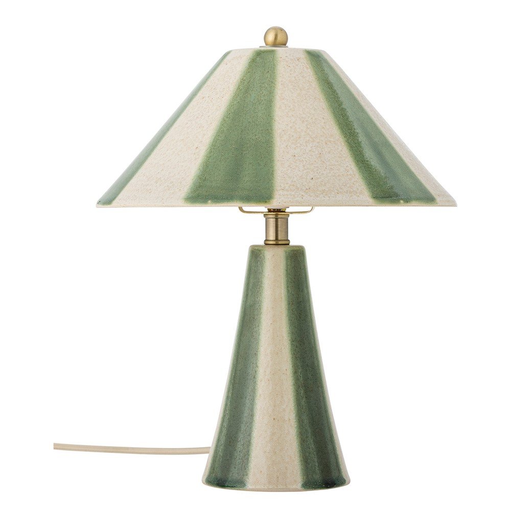 Keramična namizna svetilka s keramičnim senčilom (višina 35 cm) Olive