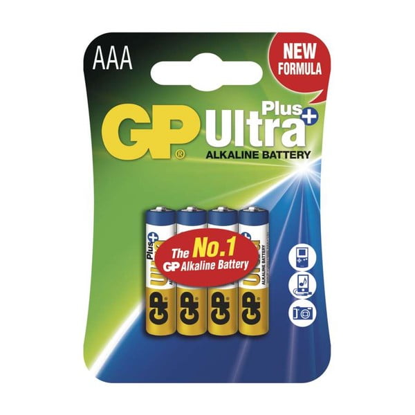 Komplet 4 alkalnih baterij EMOS GP Ultra Plus AAA