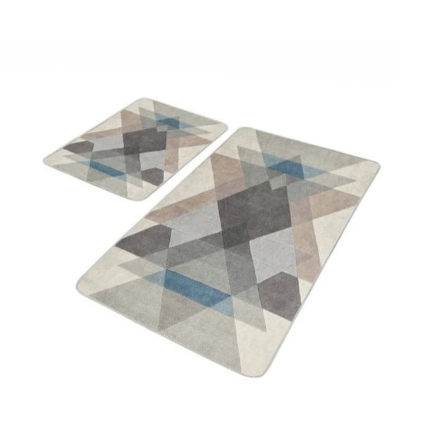 Žametne kopalniške preproge v kompletu 2 ks 60x100 cm – Mila Home