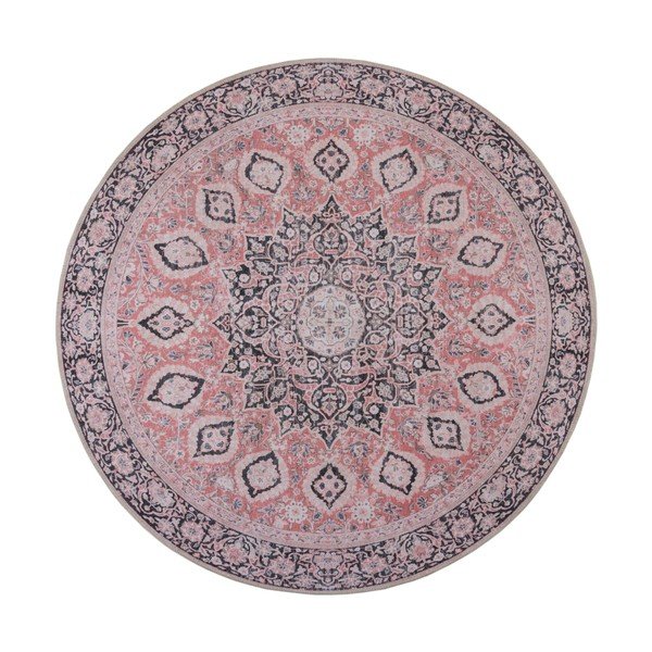 Roza pralna okrogla preproga ø 180 cm Somerton - Flair Rugs-image-2