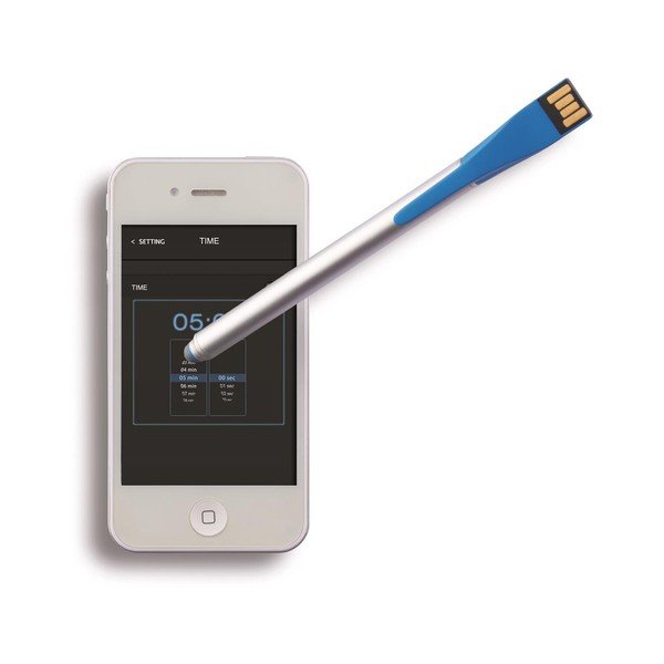 Pisalo z diskom USB Točka 4 GB, modra-image-1