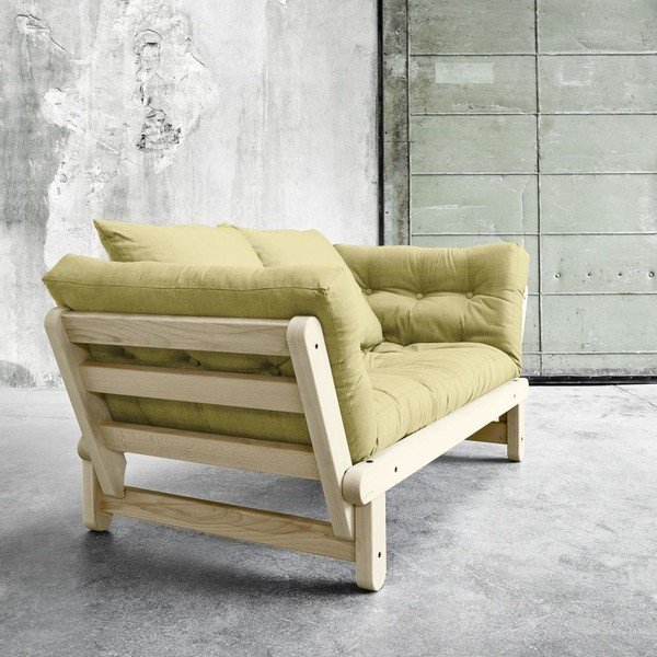 Raztegljiv kavč Karup Beat Natural/Avocado Green-image-1