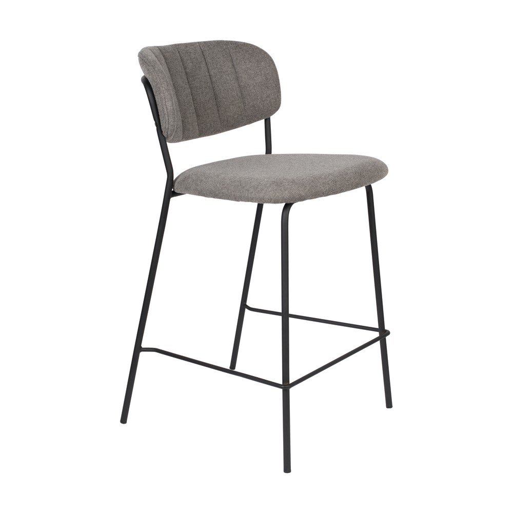 Sivi barski stoli v kompletu 2 kos 89 cm Jolien