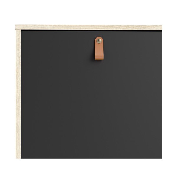 Črna komoda Tvilum Stubbe, 147 x 87 cm-image-4