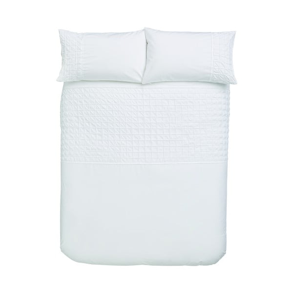 Belo bombažno posteljno perilo Bianca Origami, 135 x 200 cm