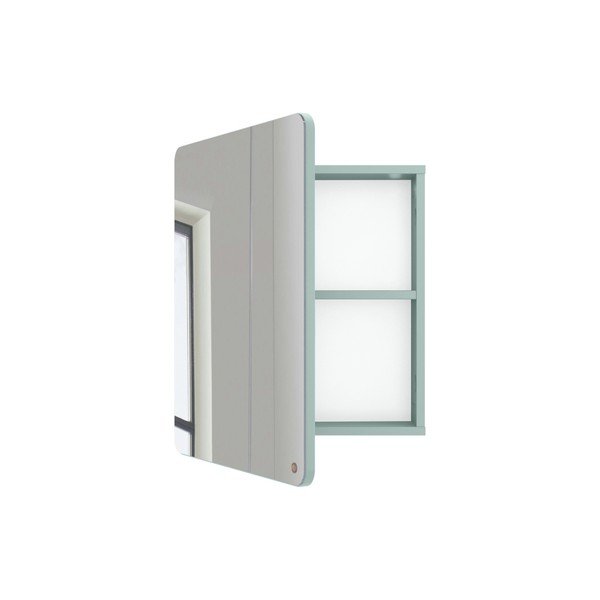 Mint zelena stenska/z ogledalom kopalniška omarica 50x58 cm Color Bath – Tom Tailor-image-2