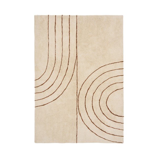 Bež preproga iz mešanice bombaža 160x230 cm Tampa – House Nordic
