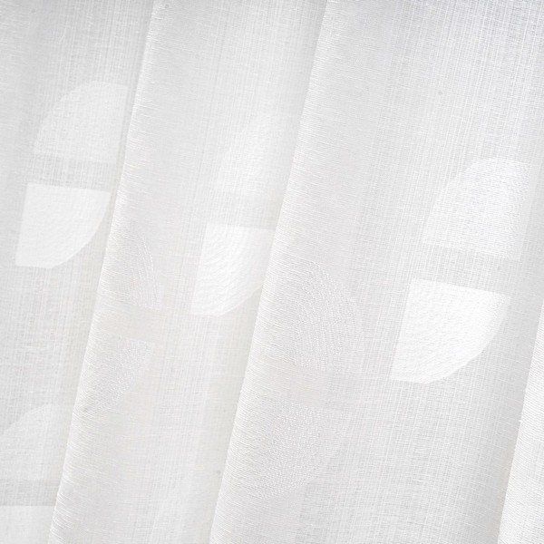 Bela zavesa iz žakarja 140x260 cm Mid Century – Casa Selección-image-4