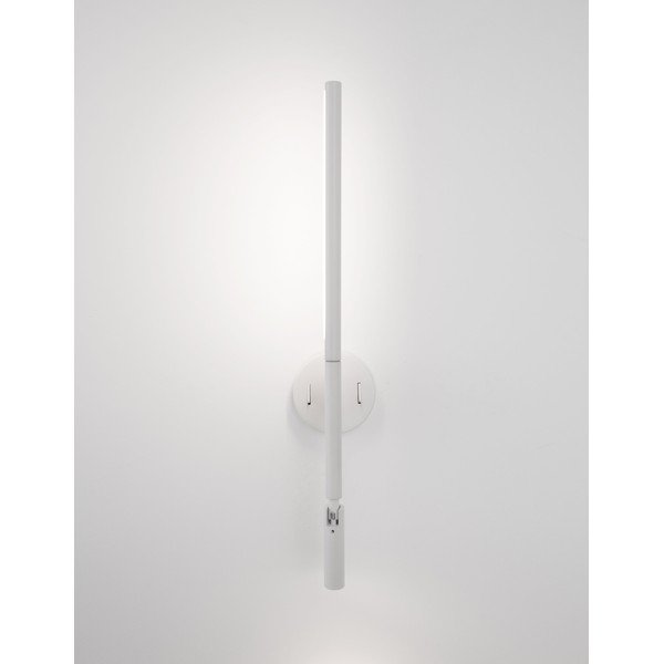 Mat bela aluminijasta LED stenska svetilka z upogljivo konstrukcijo Handy – Nova Luce-image-2