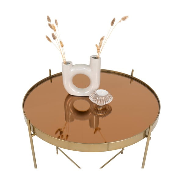 Okrogla mizica v zlati barvi ø 48 cm Venezia - House Nordic-image-3