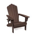 Rjav plastičen vrtni fotelj Adirondack – Bonami Selection